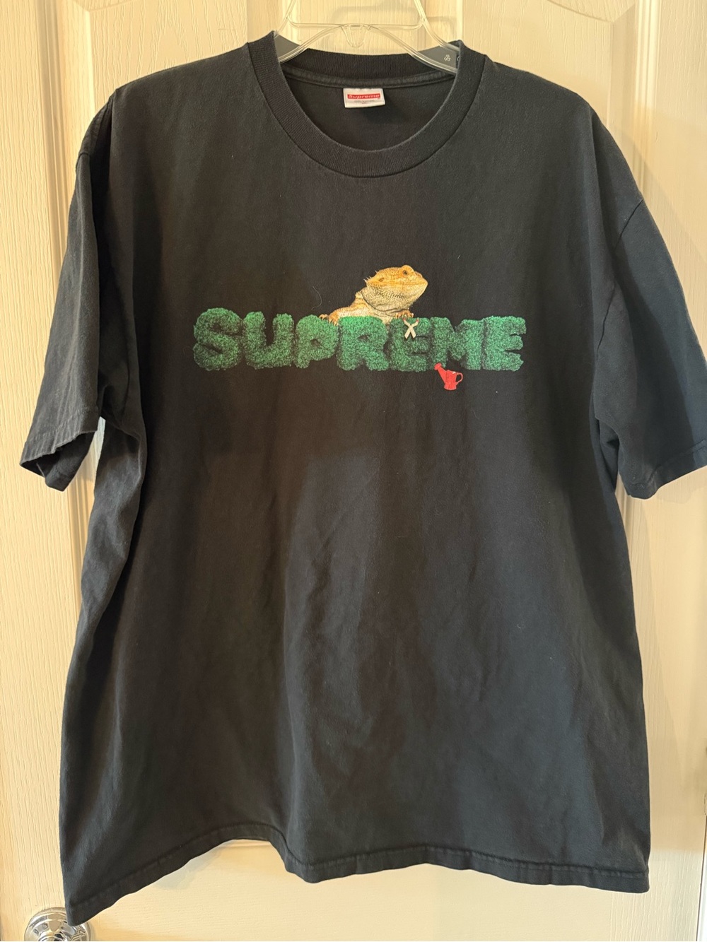 Supreme Black Tee with Red Box Logo